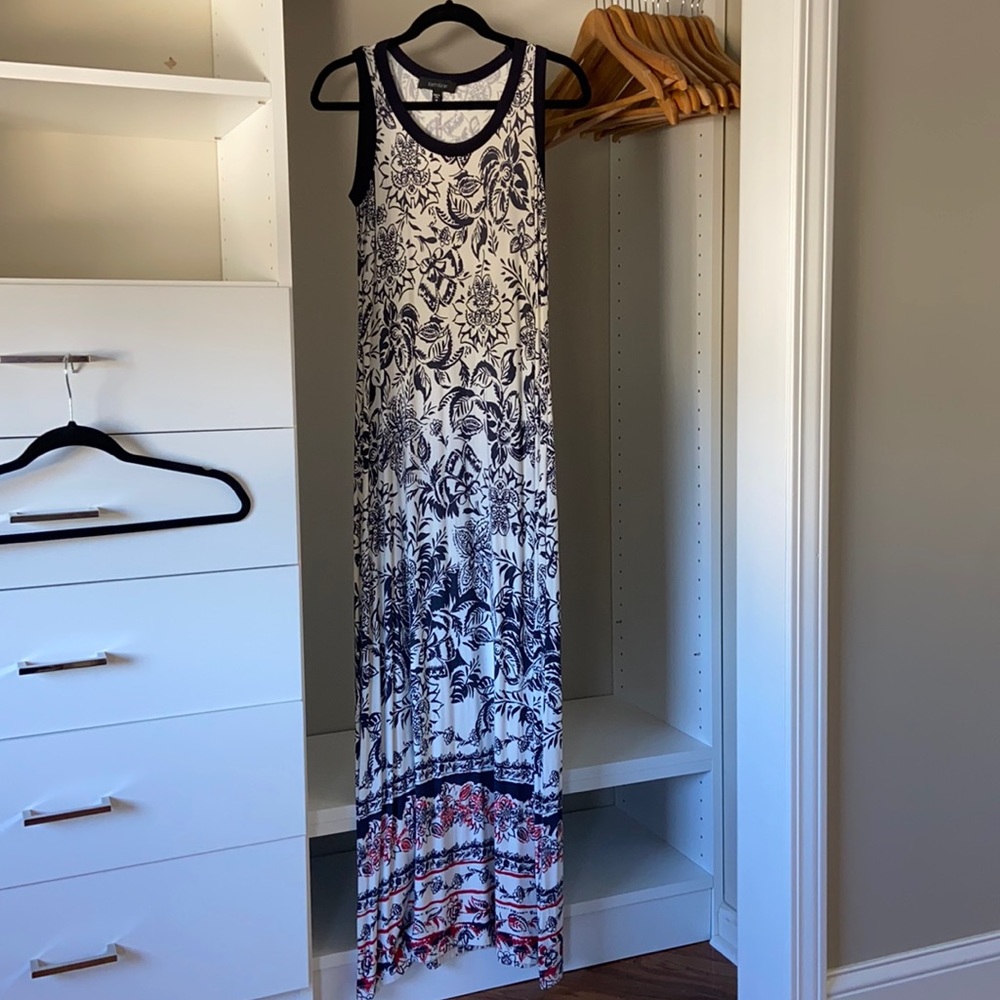 Karen Kane long sleeveless dress. Like new